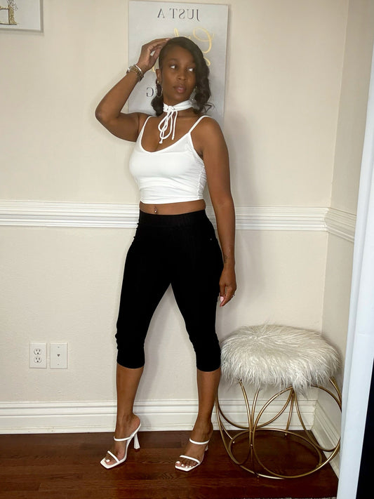 Polished Piping Capri Jegging