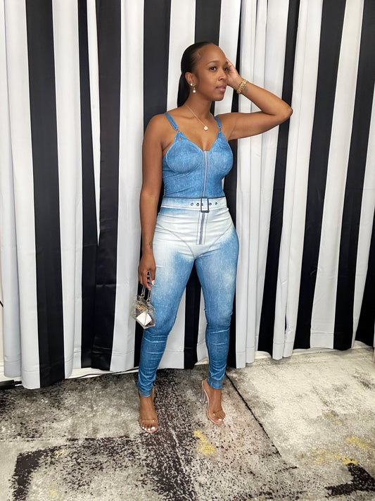 Denim Cloud Jumpsuit