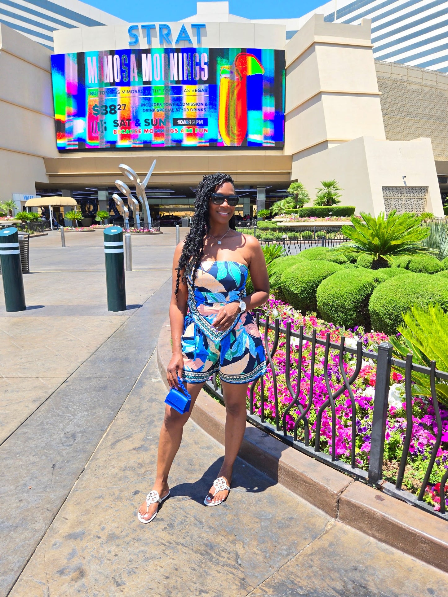 SUNSET STROKES SHORT SET