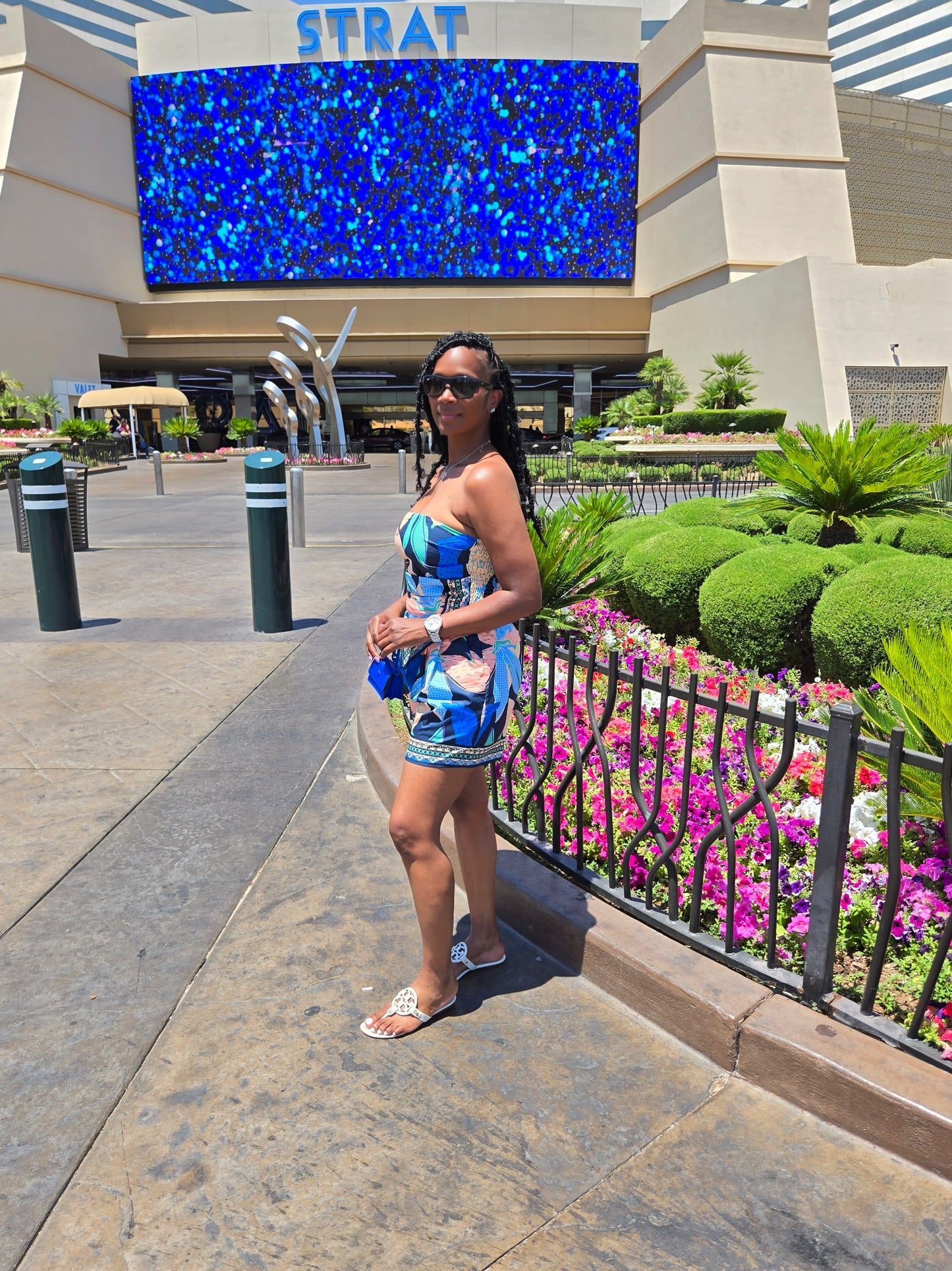 SUNSET STROKES SHORT SET