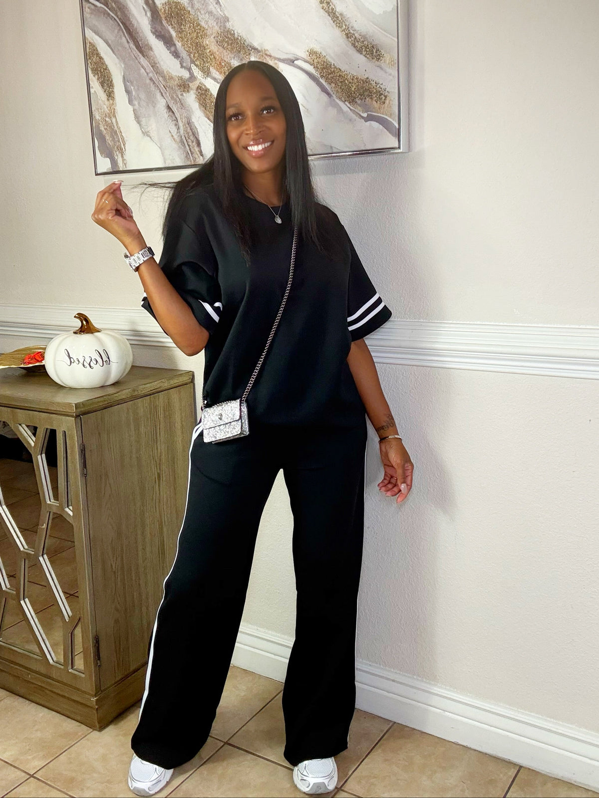 Coastal Chic Stripe Set (Black)