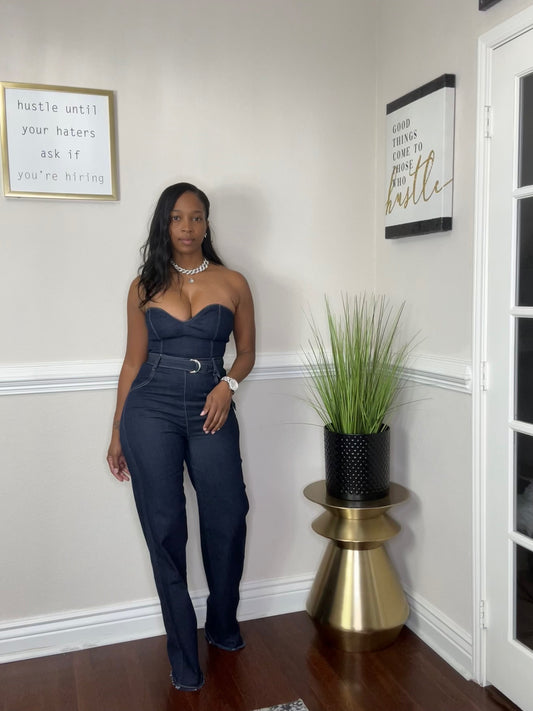 Real Thing Denim Jumpsuit