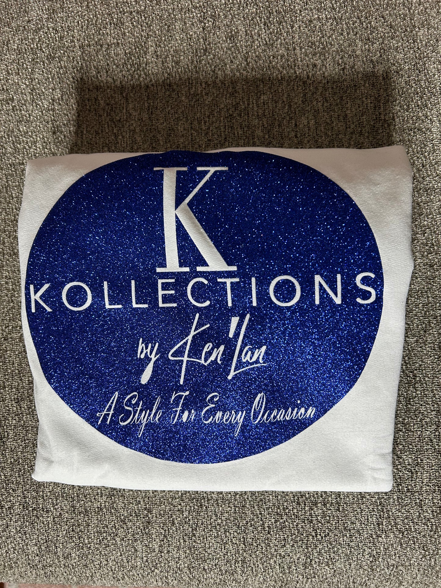 Ken’Lan Sweater - Glitter Logo Blue